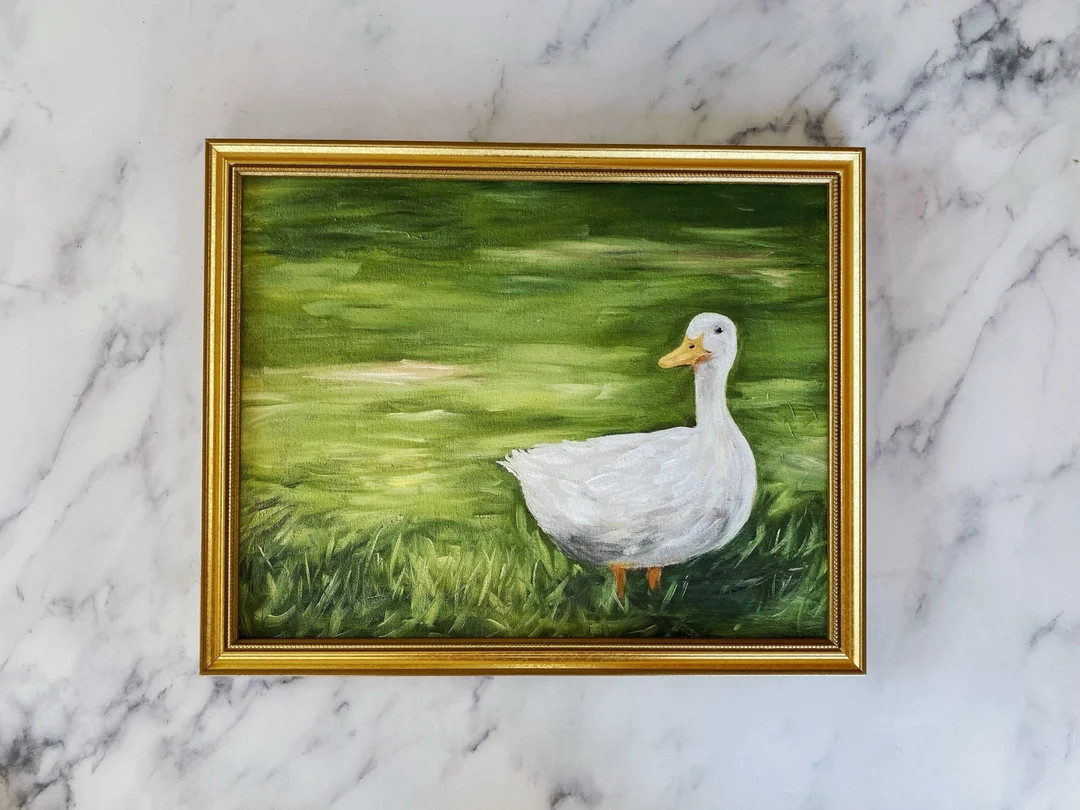 LOUISE Art Print  Duck Original Oil Painting Print  - Etsy | Etsy (US)