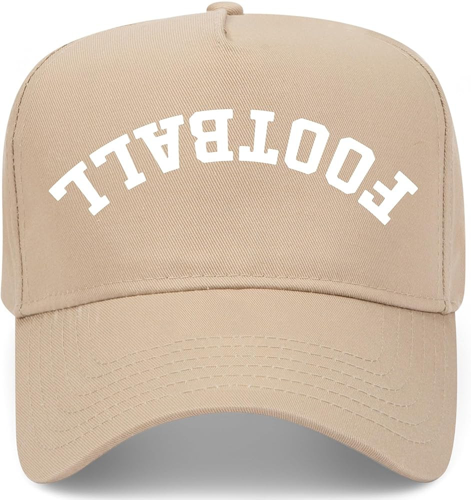 Football Upside Down Reversed Vintage Trucker Hat | Premium Snapback Baseball Hat for Men & Women | Amazon (US)