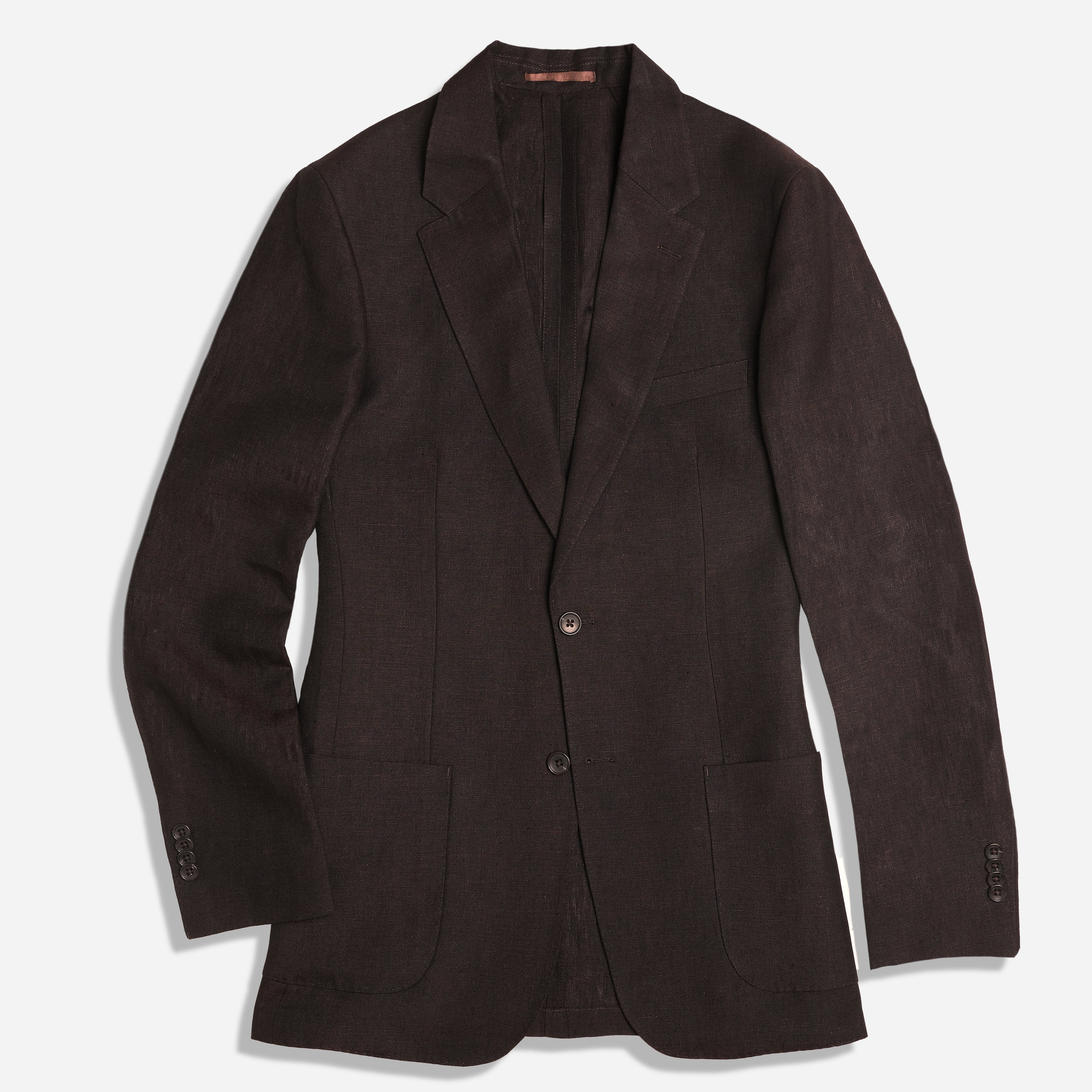 The Lakeshore Linen Chocolate Brown Jacket | Linen Jackets | The Tie Bar | The Tie Bar