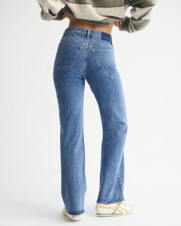 Women's High Rise 90s Relaxed Jean | Women's Bottoms | Abercrombie.com | Abercrombie & Fitch (US)