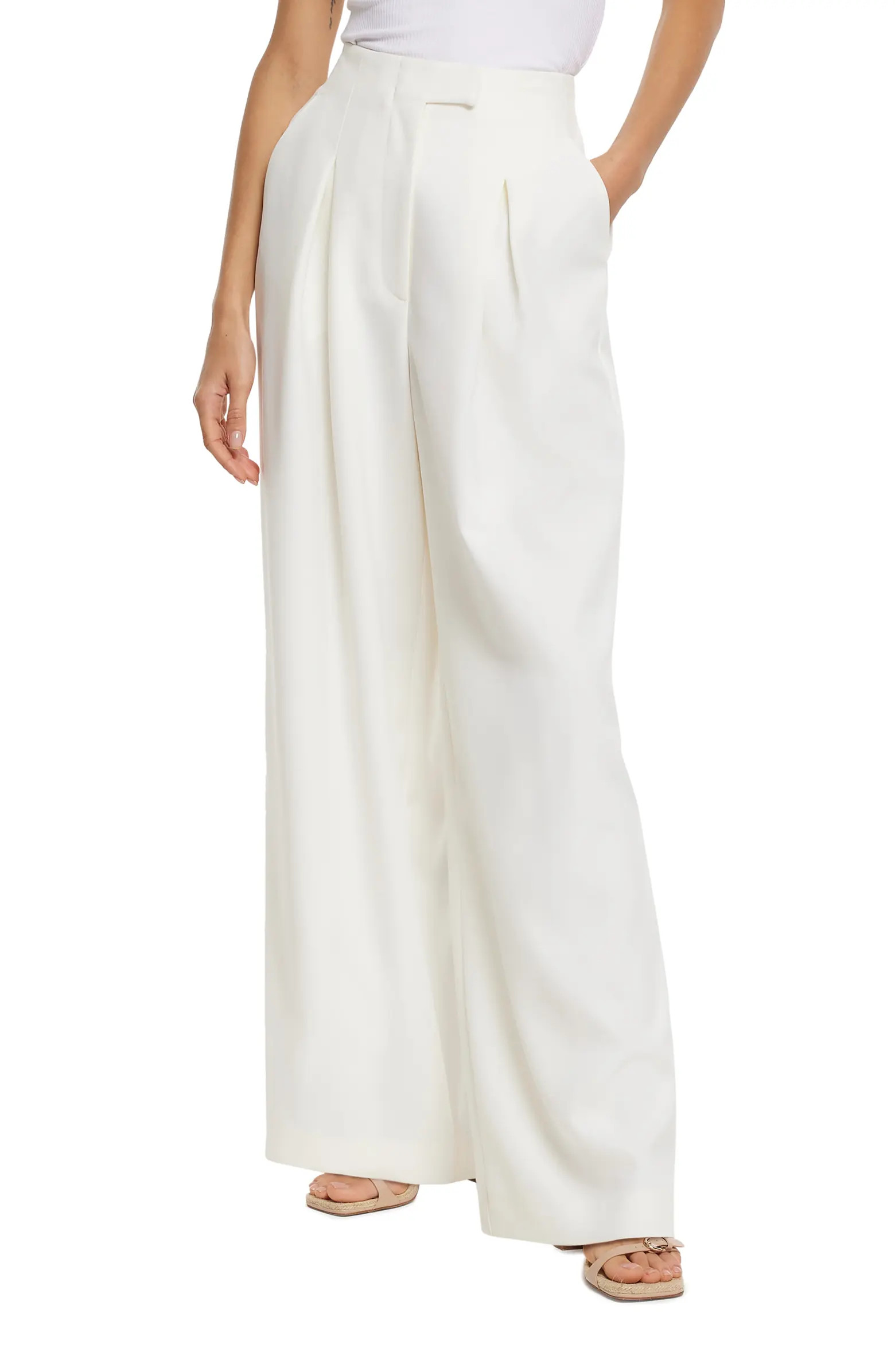 Inverted Pleat Wide Leg Pants | Nordstrom