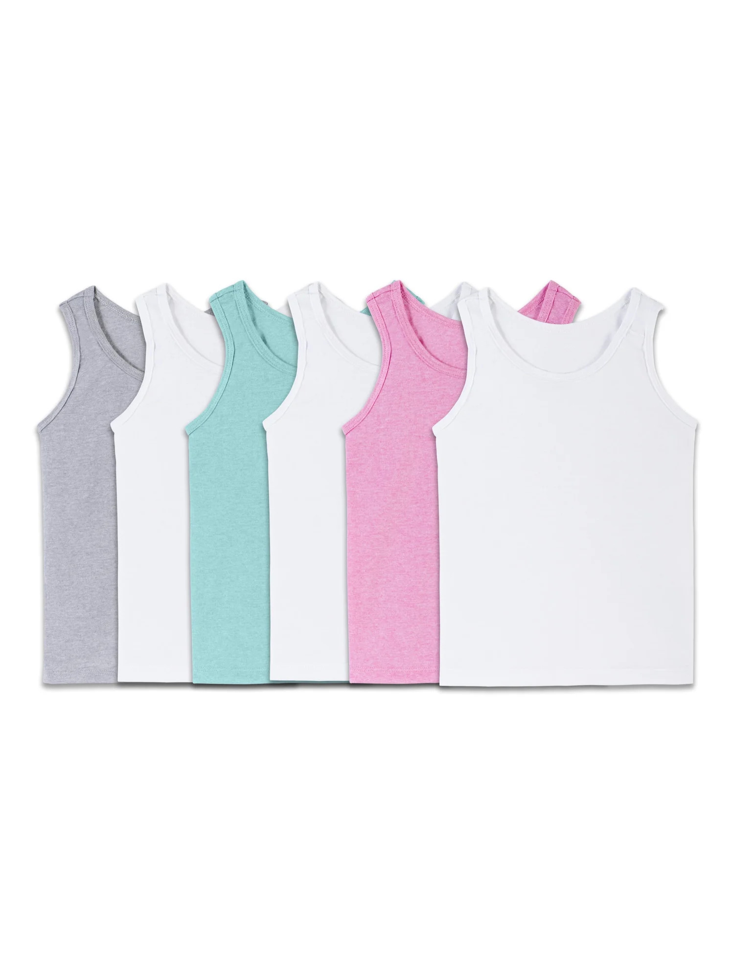 Fruit of the Loom Toddler Girls' Assorted Tank, 6 Pack (2T/3T, 4T/5T) | Walmart (US)