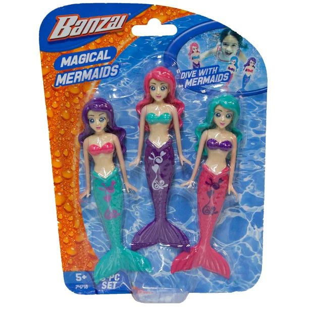 Pool toys - Set of 3 Magical Mermaids Dive Toys - Walmart.com | Walmart (US)