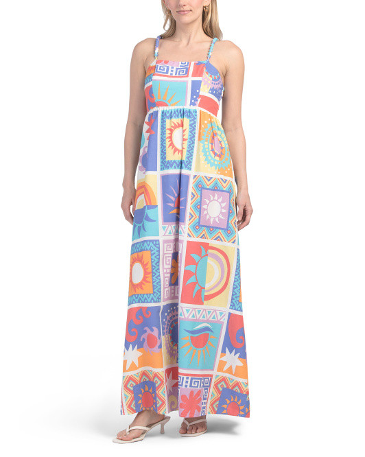 Tile Print Maxi Dress | TJ Maxx