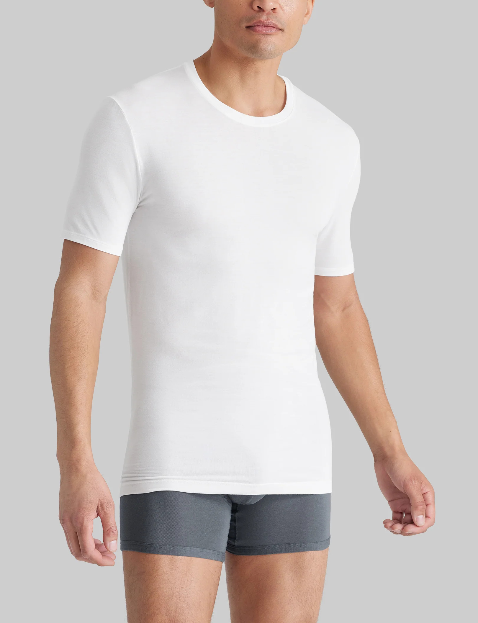 Second Skin Crew Neck Stay-Tucked Undershirt | Tommy John