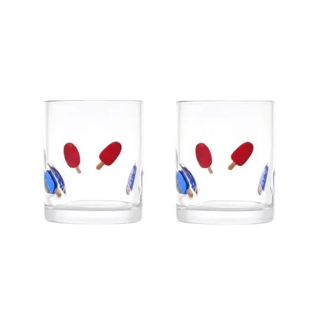 Thyme & Table 12 fl oz Popsicles Charm Drinking Glasses, Set of 2 | Walmart (US)