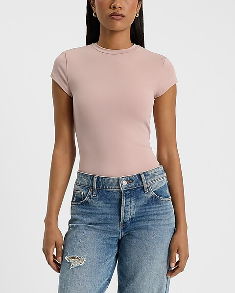 Body Contour High Compression Crew Neck Short Sleeve Tee | Express