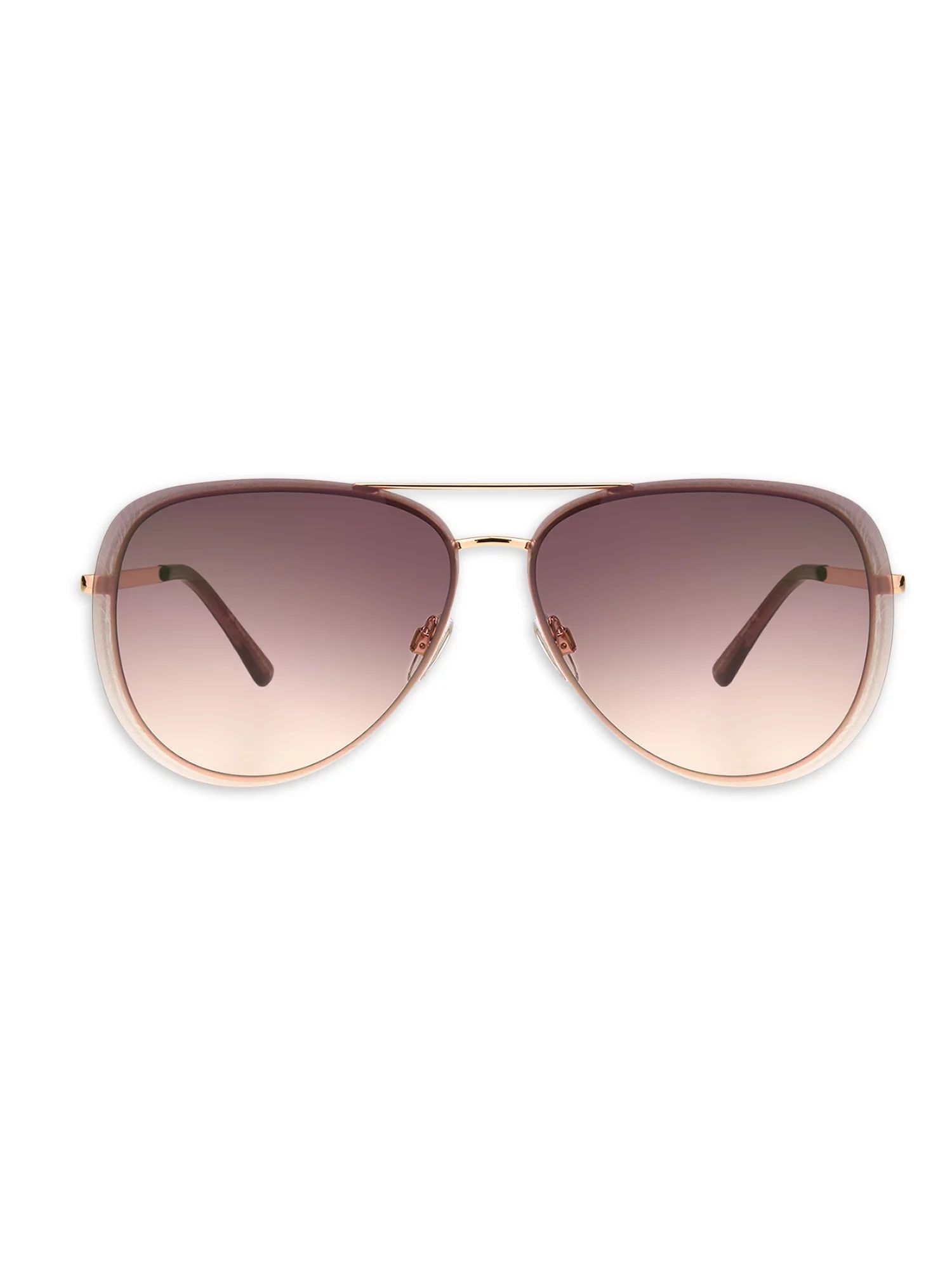 Sofia Vergara Adult Women's Aviator Rose Gold Sunglasses | Walmart (US)