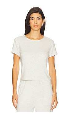 LESET Lauren Margo Tee in Cloud from Revolve.com | Revolve Clothing (Global)