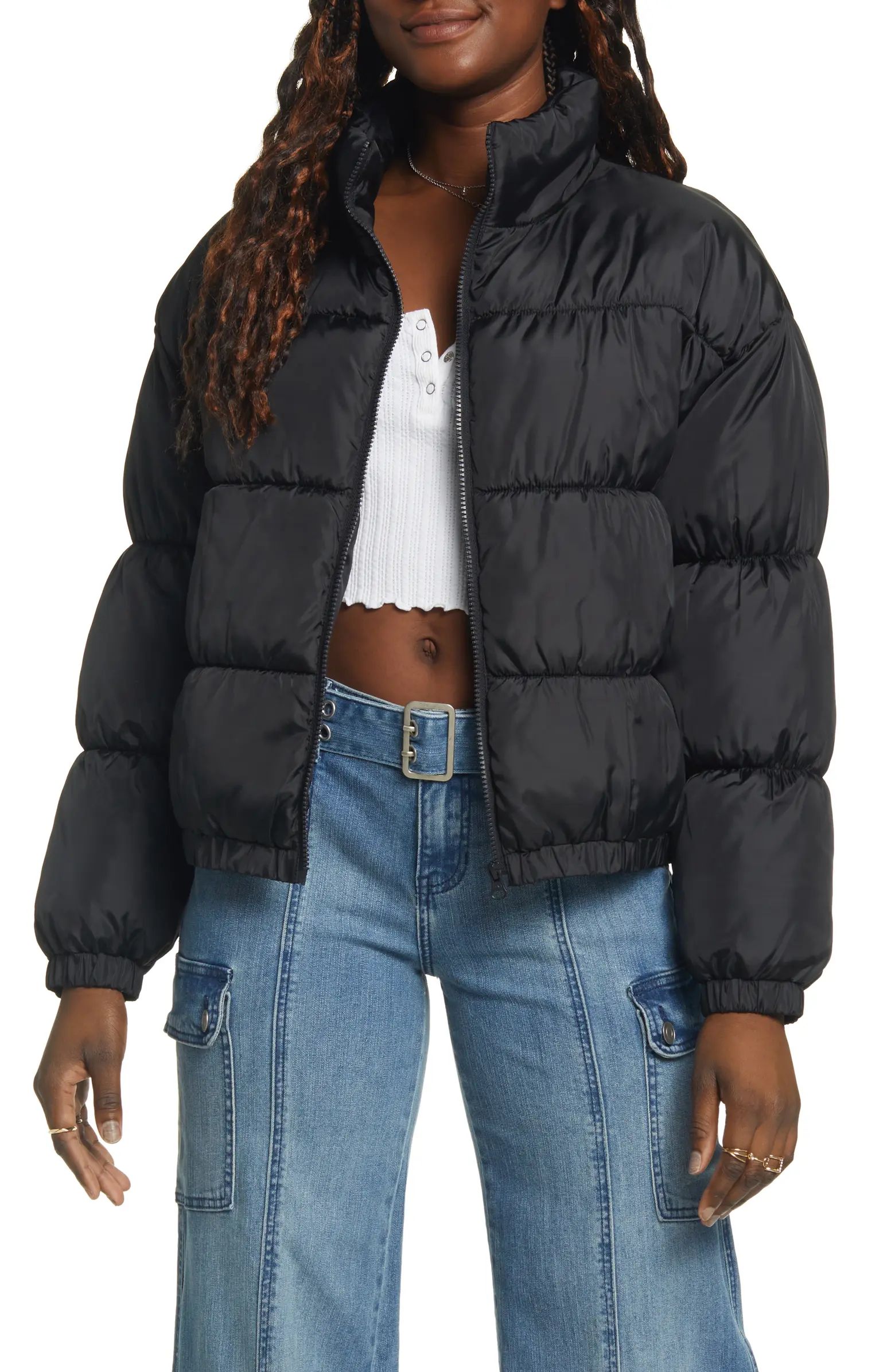 BP. Water Resistant Recycled Polyester Puffer Jacket | Nordstrom | Nordstrom
