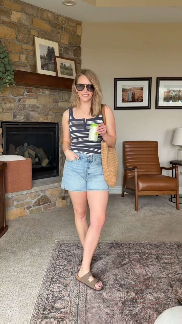 I love these jean shorts from Target! Wider at the bottom so they don't cling and a button fly! 

 #LTKSeasonal #LTKOver40