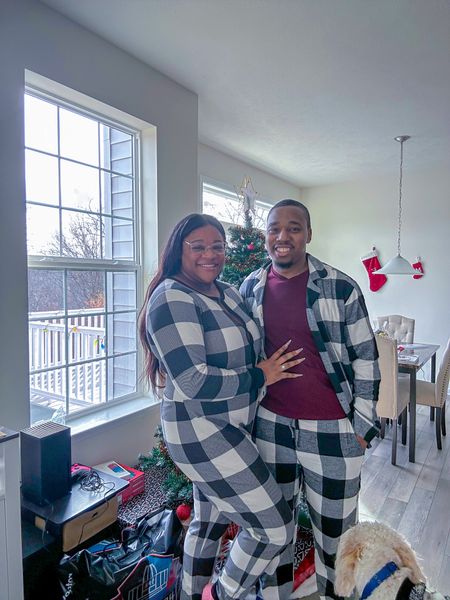 Annual family pajamas 🖤🤍 I’m wearing a size XL and Kevin is wearing a M

#LTKfamily #LTKmens #LTKSeasonal