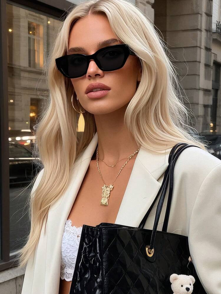 £3.18£3.28-3%Save £0.16 off this item after joining.Classic Retro Rectangle Plastic Sunglasses... | SHEIN
