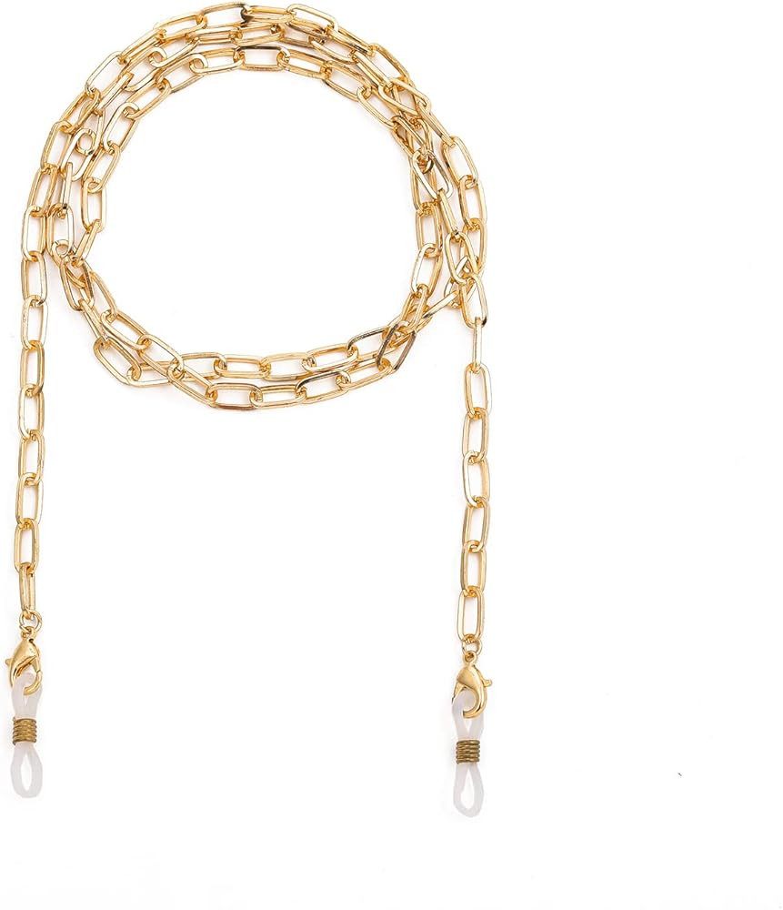 Eyeglass Chains Face Mask Chain Paperclip Link Chain Necklace Sunglasses Reading Glasses Retainer... | Amazon (US)