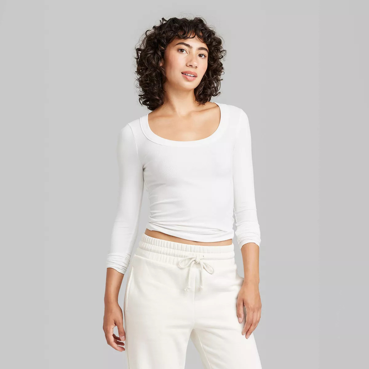 Women's Long Sleeve Scoop Neck T-Shirt - Wild Fable™ | Target