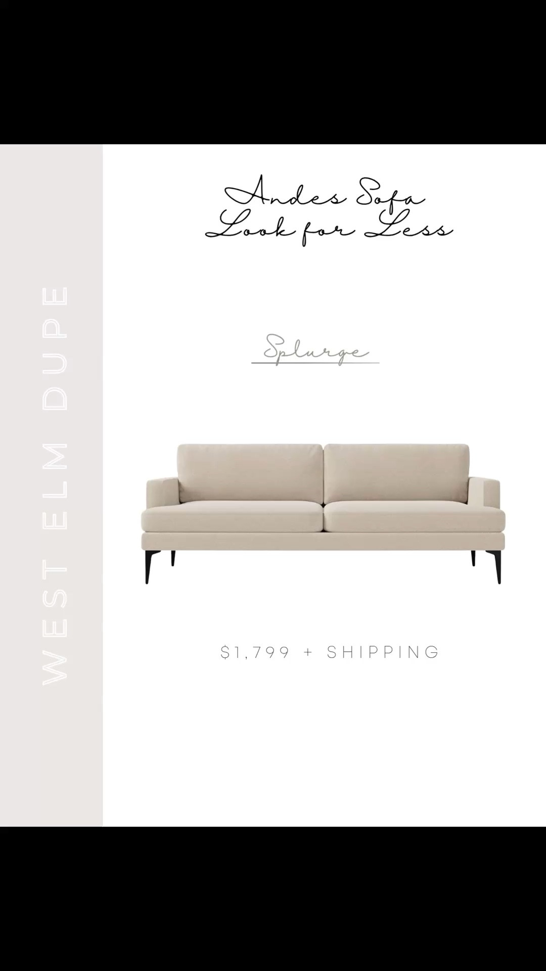 If you love the look of the West Elm Andes sofa but not the price tag, these are the best look-for-less options I’ve found. Same low profile, wide arm silhouette and cozy fabric feel, just way more budget friendly 🤍 Linking my favorites here so you can easily compare.

#LTKSaleAlert #LTKHome