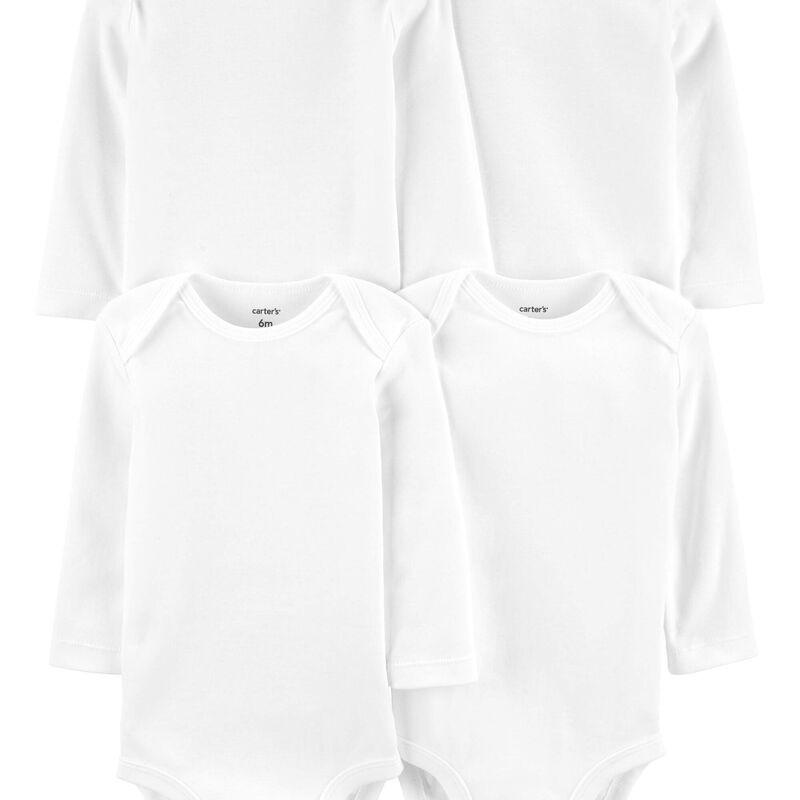 4-Pack Long-Sleeve Original Bodysuits | Carter's