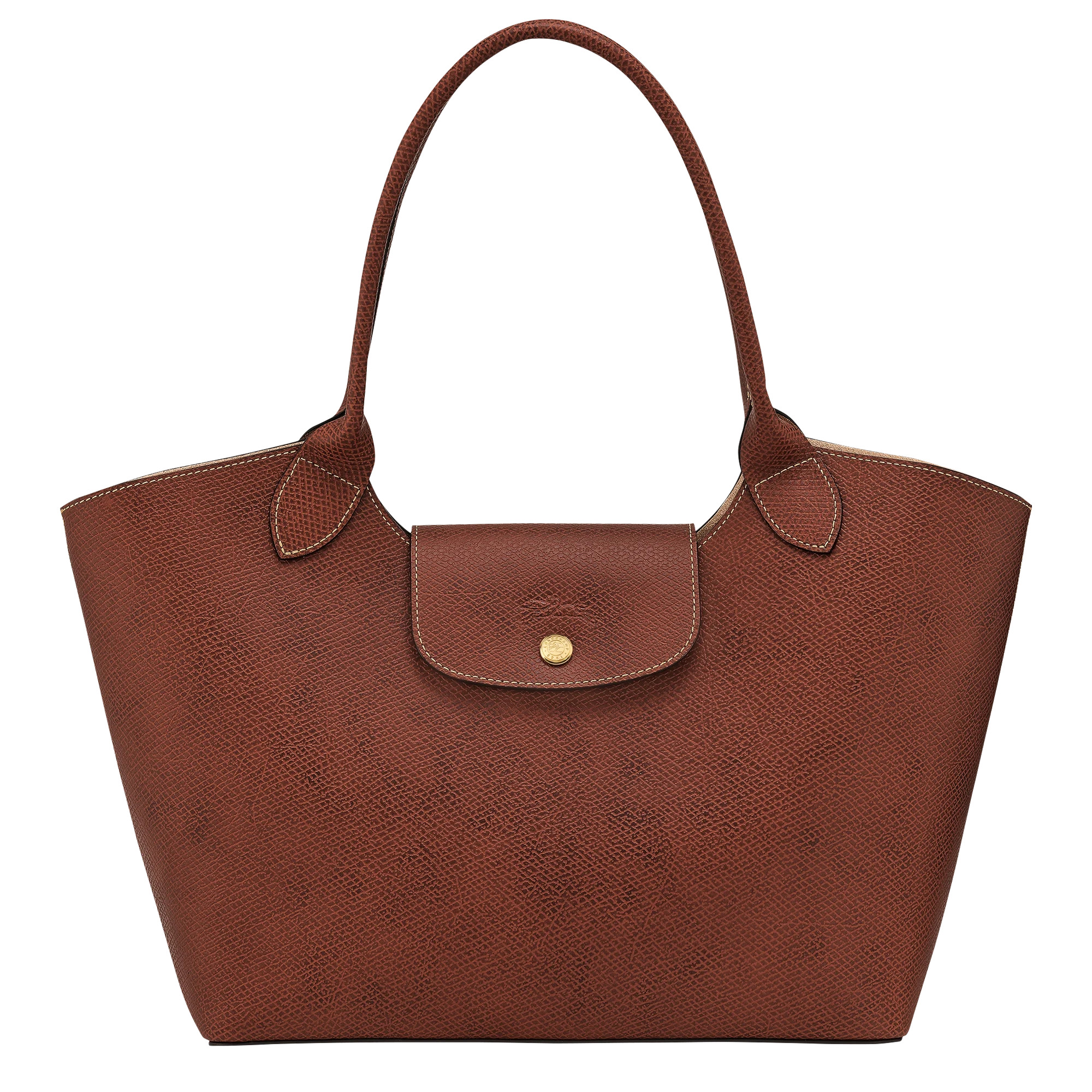 \u00c9pure L Shoulder bag Brown - Leather | Longchamp US | Longchamp