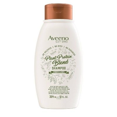 Aveeno Strength &#38; Length Plant Protein Blend Vegan Formula Shampoo - 12 fl oz | Target