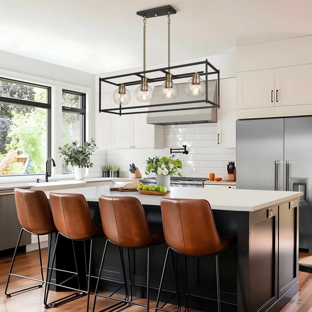 Modern 4 light black & gold kitchen island or dining room light

Modern light for affordable price ✨

#LTKSaleAlert #LTKU #LTKHome