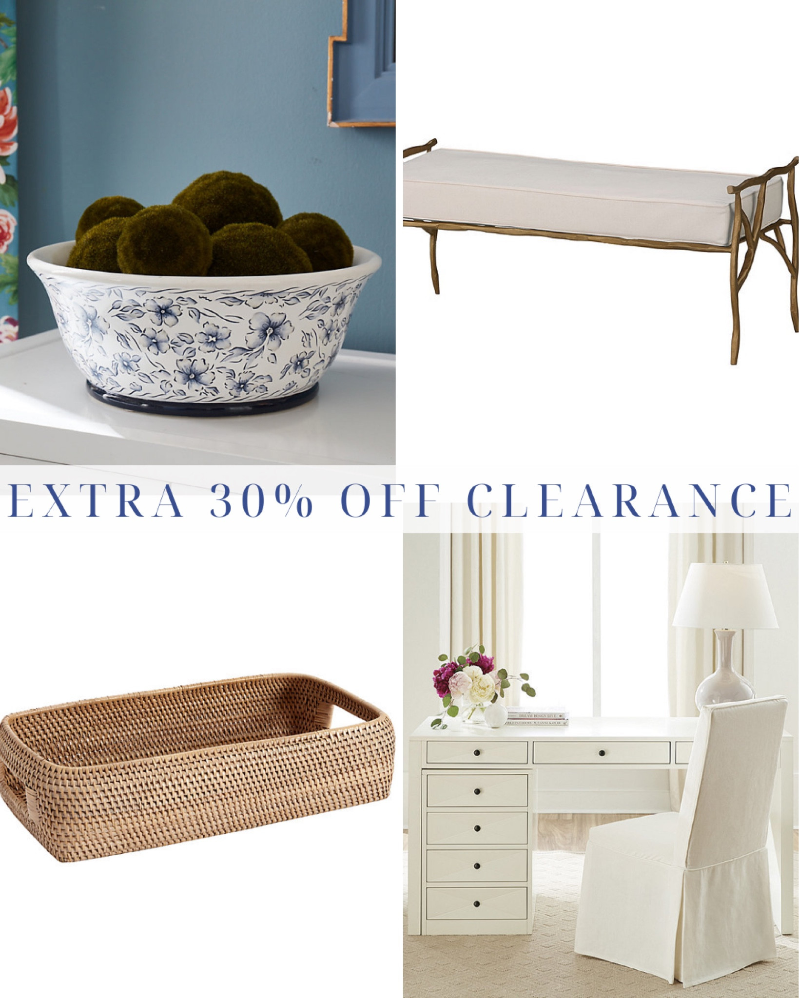 extra 30% off sale items! You don’t want to miss this!! 

living room | bedroom | home decor | home refresh | bedding | nursery | classic home | traditional home | blue and white | furniture | spring decor | coffee table | southern home | coastal home | grandmillennial home | scalloped | woven | rattan | classic style | preppy style | grandmillennial decor | blue and white decor | classic home decor | traditional home | bedroom decor | bedroom furniture | dresser | blue chair | brass lamp | floor mirror | euro pillow | white bed | linen duvet | side table | rug 

#LTKSummerSales #LTKSaleAlert #LTKHome