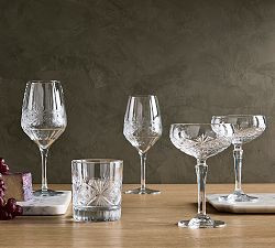 Antique Cut Wine Stem Glasses | Pottery Barn (US)