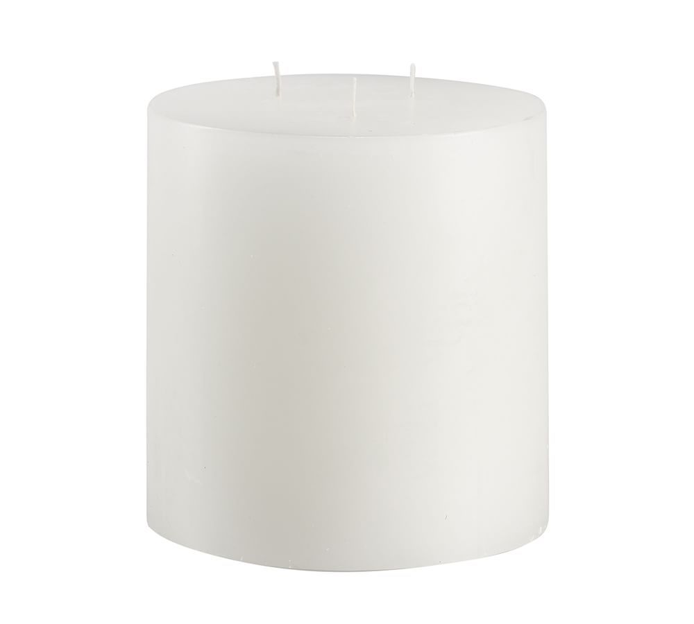 Unscented Wax Pillar Candle, White - 6 x 6 | Pottery Barn (US)