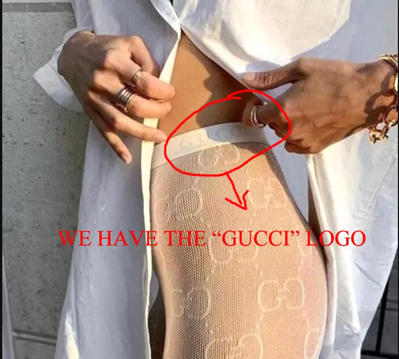 Women's GG pantyhose Sexy underwear sexy gg Tights, black gg tights for woman Black Tights White ... | Etsy (US)