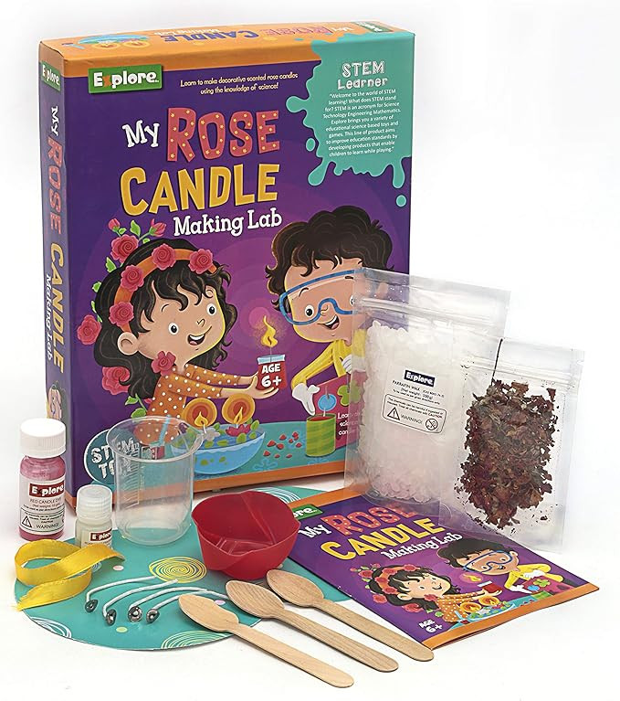 Mighty Mojo STEM Learner My Rose Candle Making Lab, Candle Making Kit, Gift for Kids, Great DIY S... | Amazon (US)