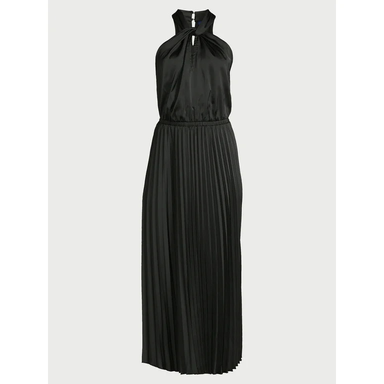 Scoop Women’s Keyhole Halter Neck Dress, Sizes XS-XXL | Walmart (US)