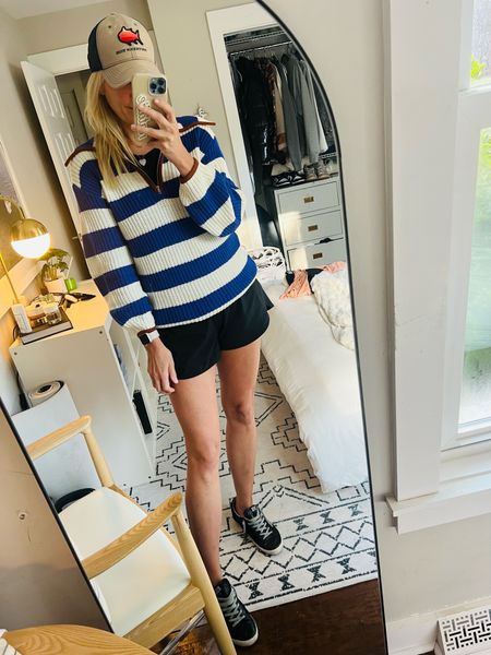 Wearing small in pullover medium in shorts 