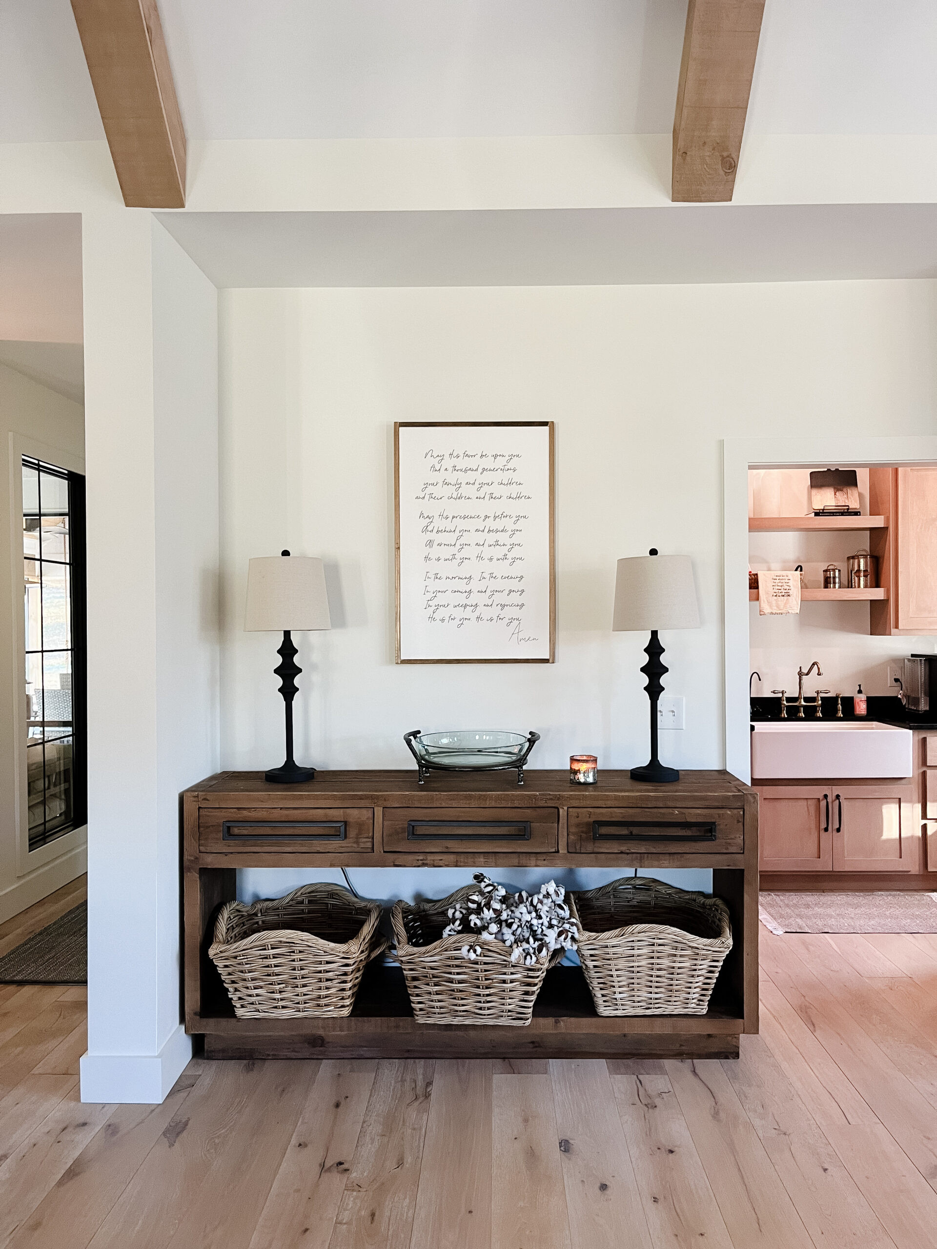✨ The dream pantry, realized. Thoughtfully tucked just off the kitchen, this walk-in space blends beauty and function — keeping essentials close while keeping the mess out of sight. Matching glass jars, curated shelves, and clean lines make organization feel effortless and elegant. 🫶 Shop the look to bring a little everyday luxury to your own pantry. 

 