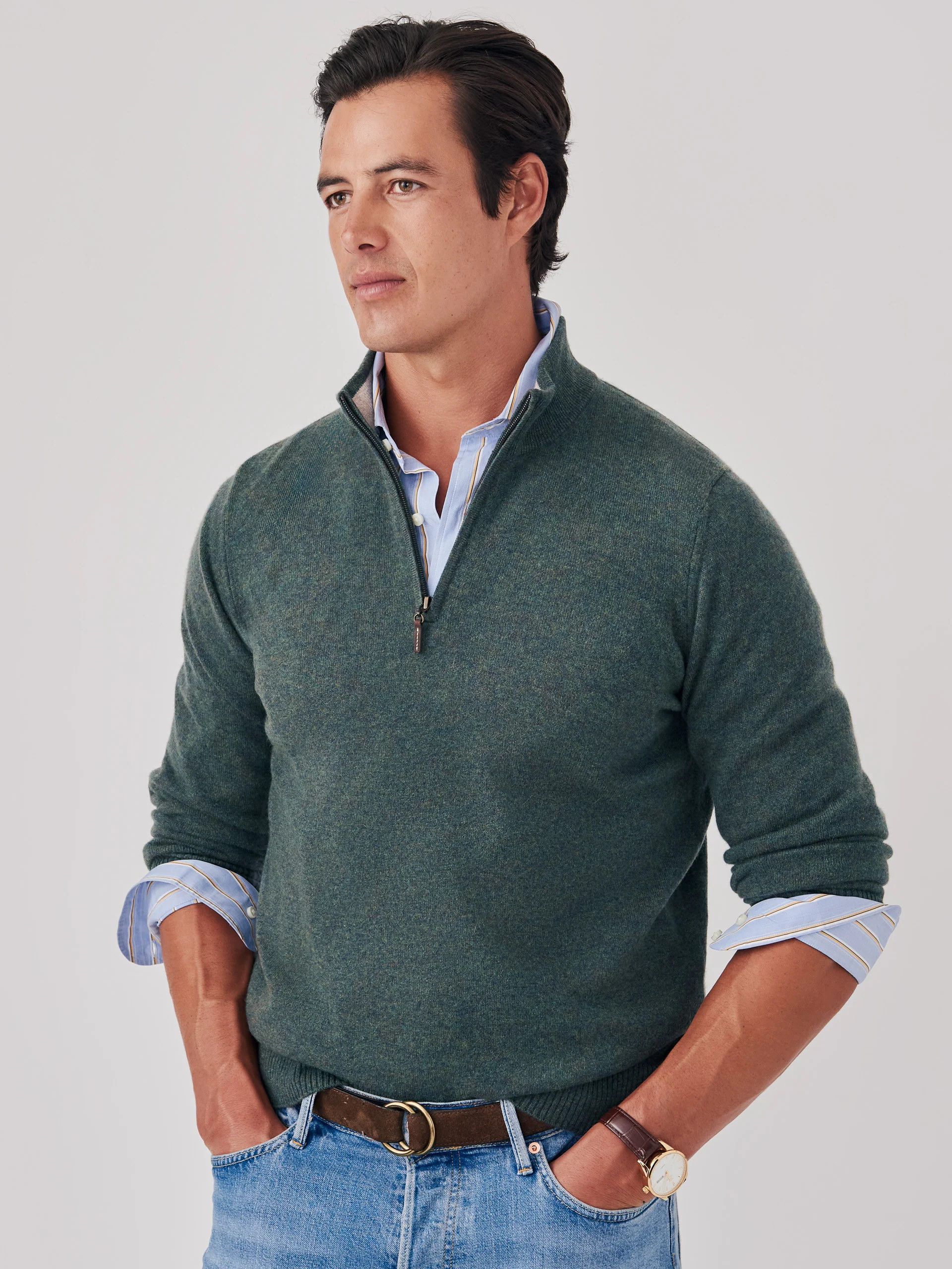 Henry Cashmere 1/4 Zip | J.McLaughlin