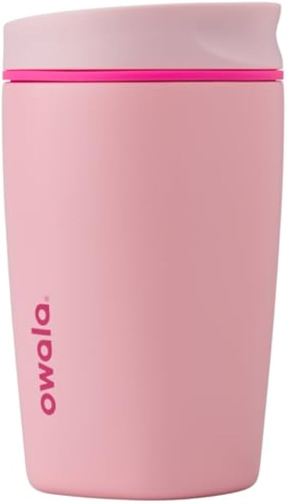 SmoothSip Slider Insulated Stainless Steel Coffee Tumbler, Reusable Iced Coffee Cup, Hot Coffee T... | Amazon (US)