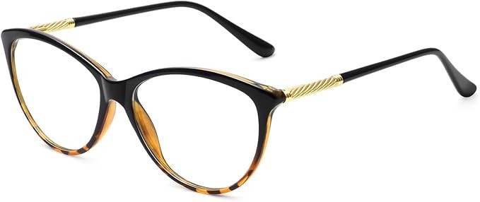 MEETSUN Blue Light Block Glasses for Computer/Reading,Eye Strain Reduce-Anti Glare Lens Black Leo... | Amazon (US)