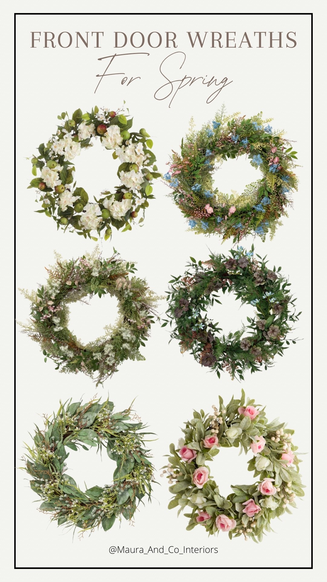 Simple wreaths for spring!