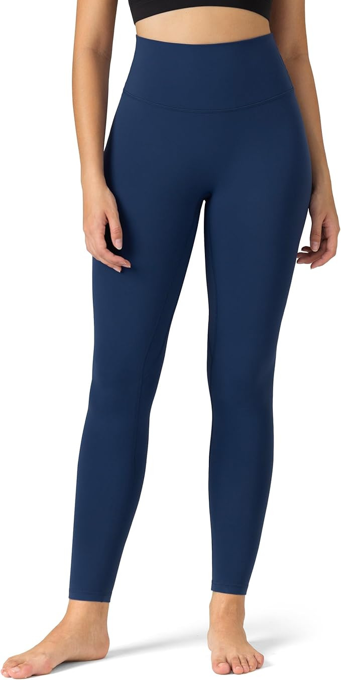 Colorfulkoala Dreamlux No Front Seam Leggings for Women 25"/28" Inseam, Seamless High Waisted But... | Amazon (US)