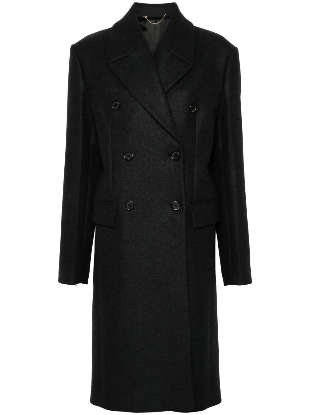 TOTEME double-breasted Coat | Grey | FARFETCH | Farfetch Global