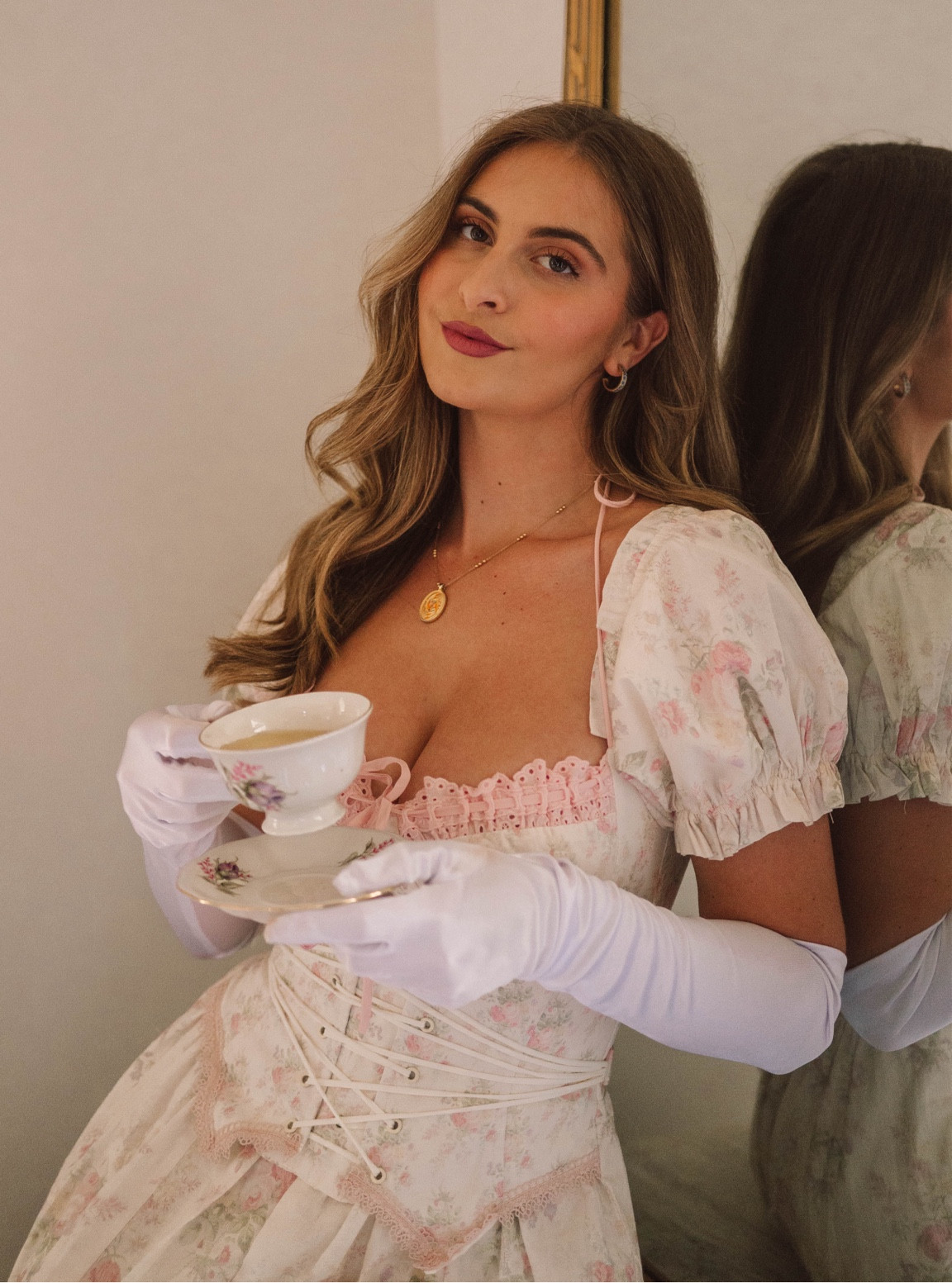 Bridgeton outfit/tea party inspo🫖 Dress is from lacemade and I cannot link it here. It’s the Fleur Poetry Corset Dress! I went ahead and linked some over midi/maxi floral dresses I love!

#LTKSeasonal #LTKParties #LTKVideo