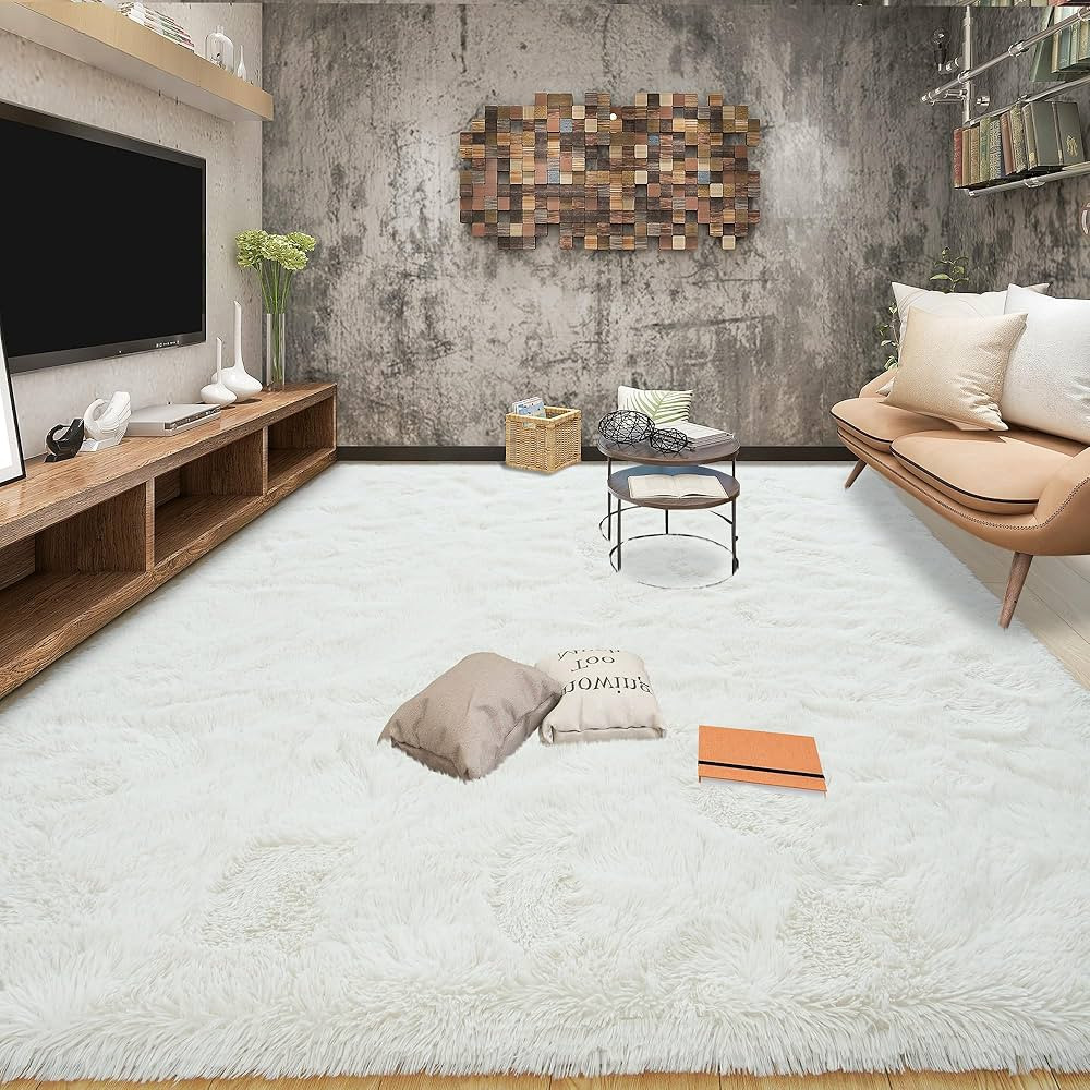 Tepook Super Soft Fluffy Rugs for Living Room, Area Rugs 8x10 for Bedroom, Modern Shaggy Rug Fuzz... | Amazon (US)