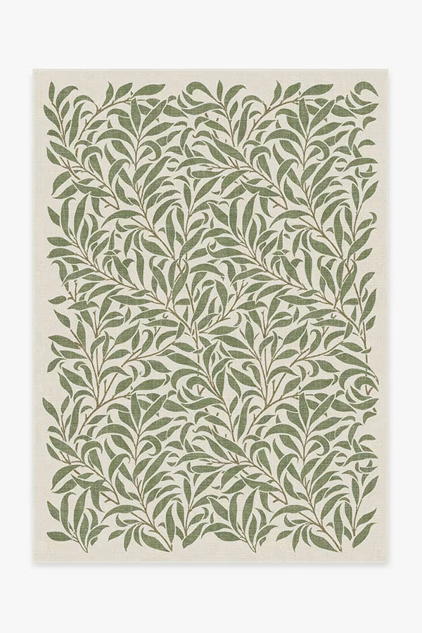 Morris & Co. Pure Willow Boughs Green Premium Rug | Ruggable