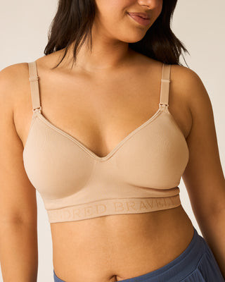 Sublime® Hands-Free Pumping Lounge & Sleep Bra Two-Pack | Oatmeal Heather - Kindred Bravely | Kindred Bravely