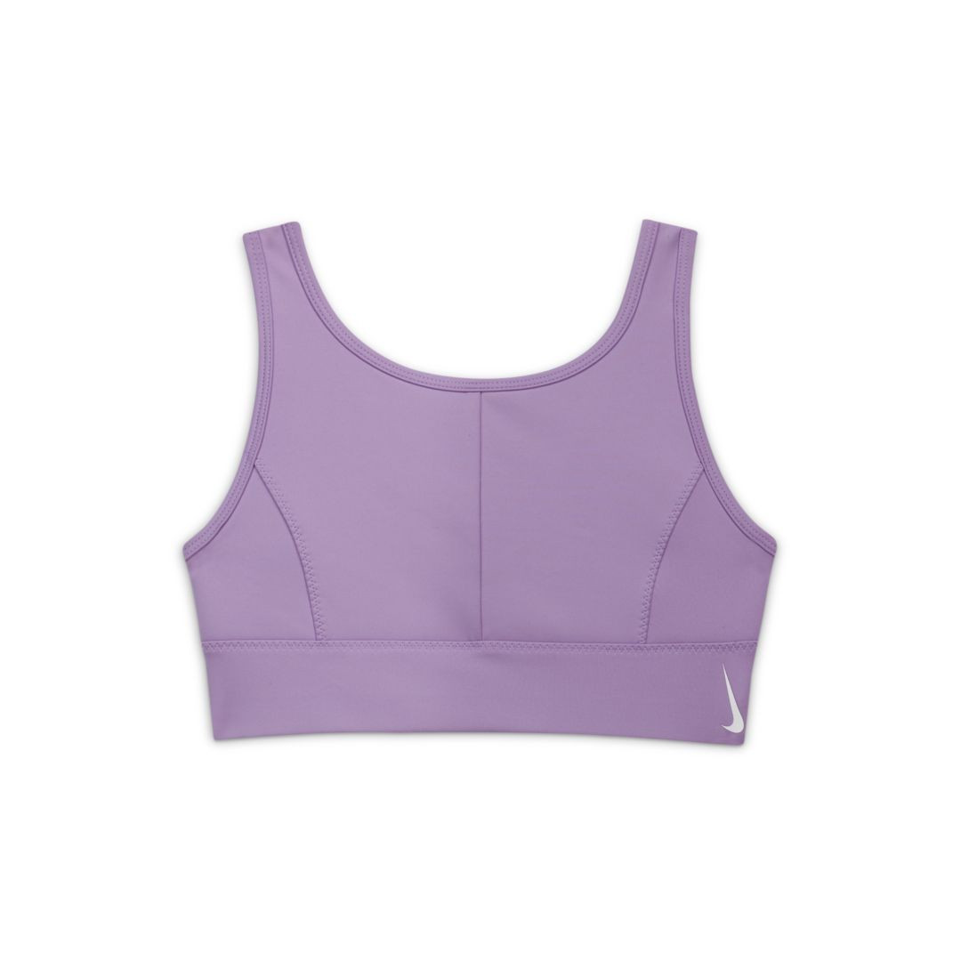 Nike Swoosh Luxe Big Kids' (Girls') Longline Sports Bra Size M (Purple) CZ4150-589 | Nike (US)