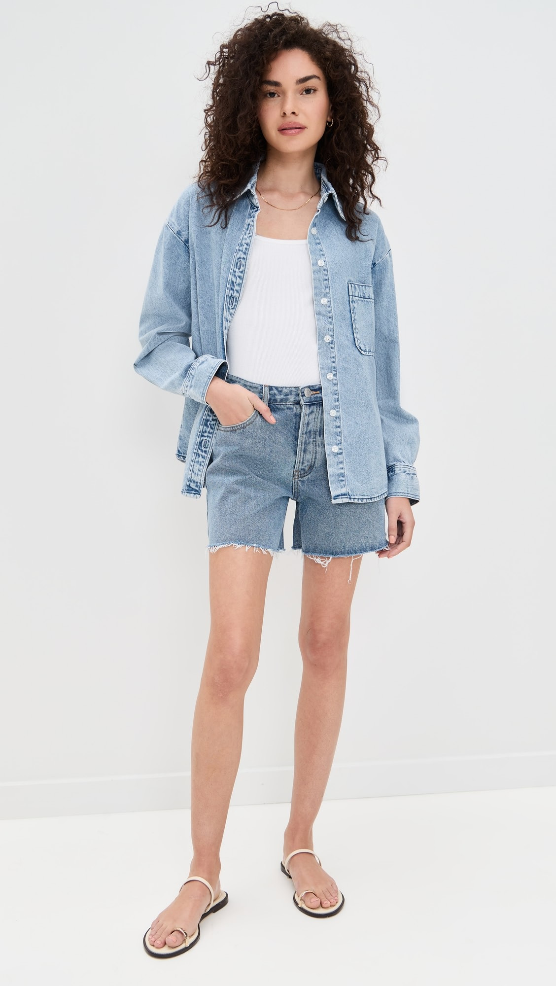 Vintage Wash Long Baggy Shorts | Shopbop