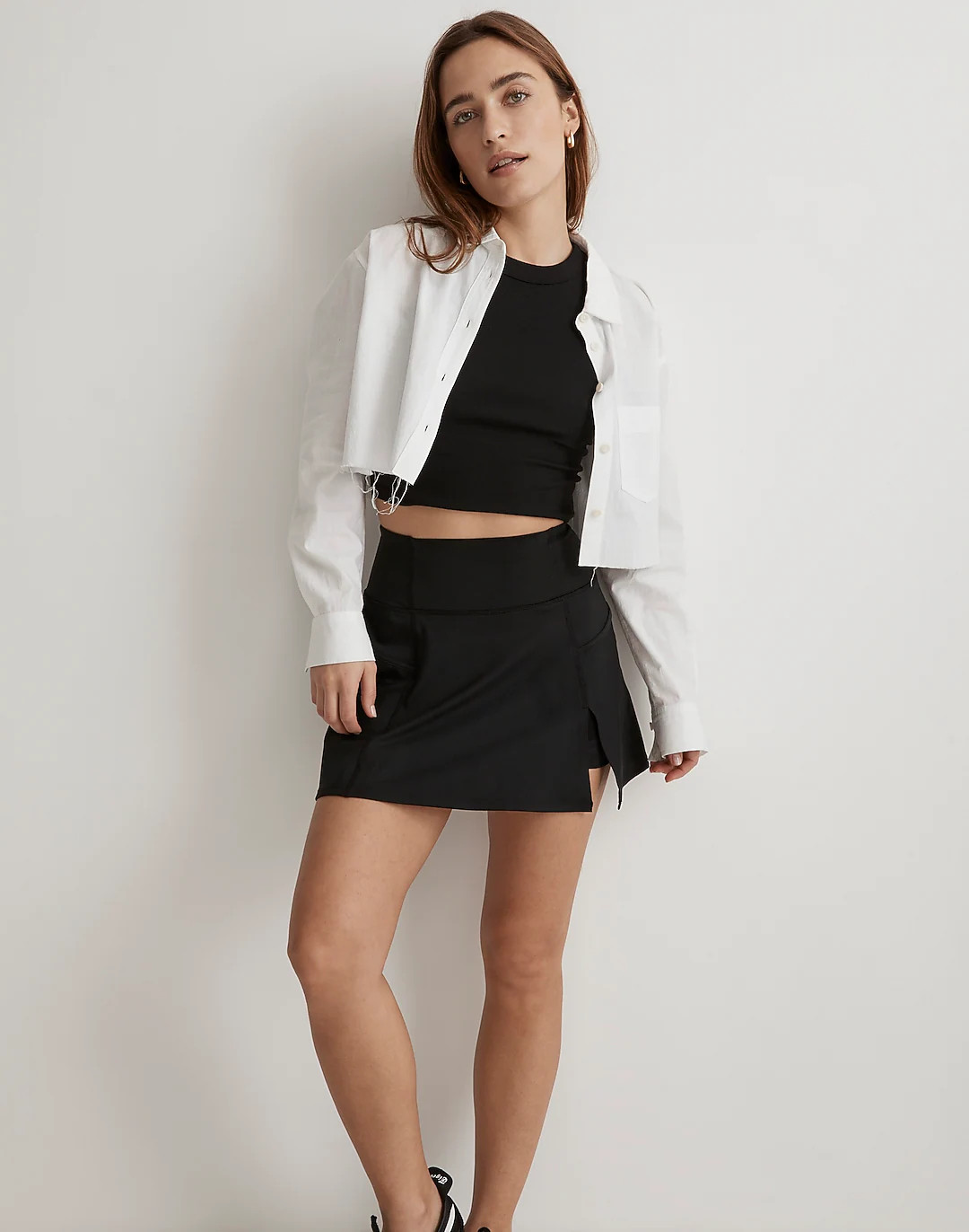 Flex-Side Slit Skirt | Madewell