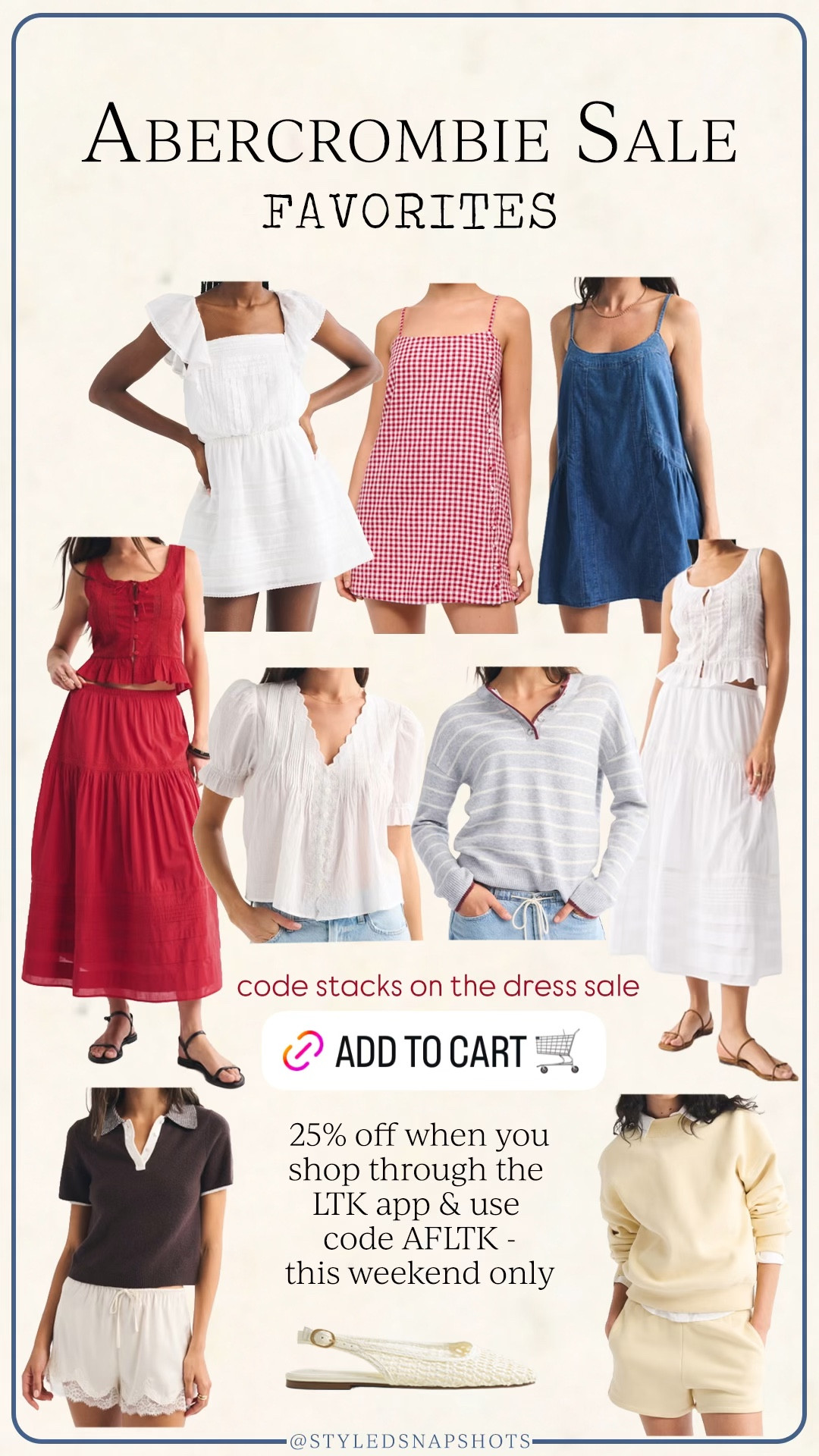 LTK Spring Sale - This weekend only, take an extra 25% off with code AFLTK when you shop through the LTK app (even stacks on the dress sale) 

#LTKSpringSale #LTKSaleAlert