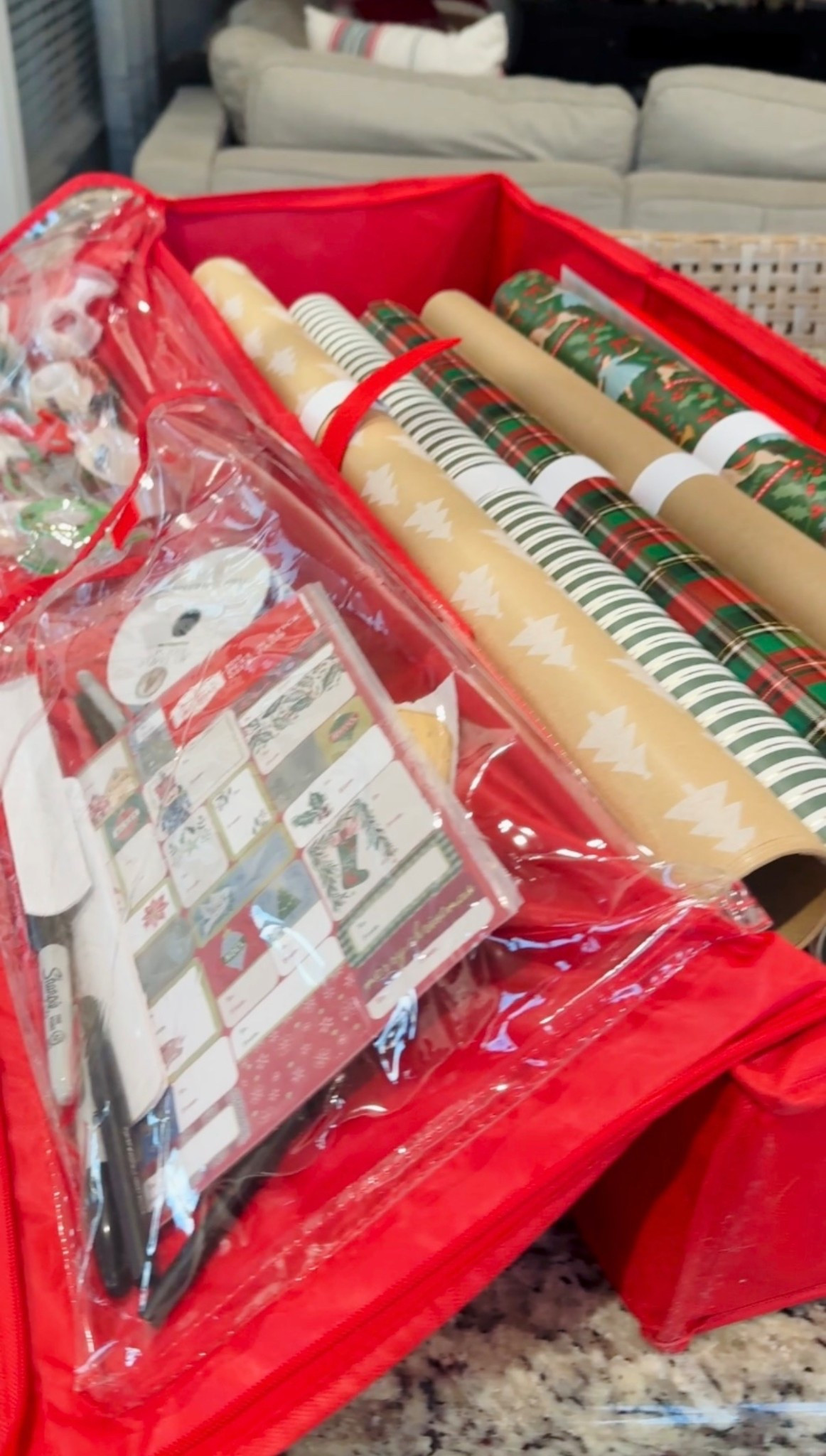 Organized all my Christmas wrapping supplies so that it's ready when the time comes!

#LTKSeasonal #LTKHoliday