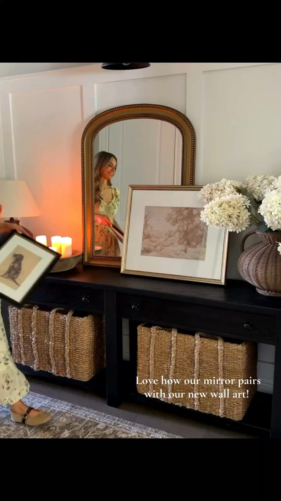 This beauty of a mirror + our new wall art is everything!! Loving how welcoming it makes our entryway!

#LTKSeasonal
