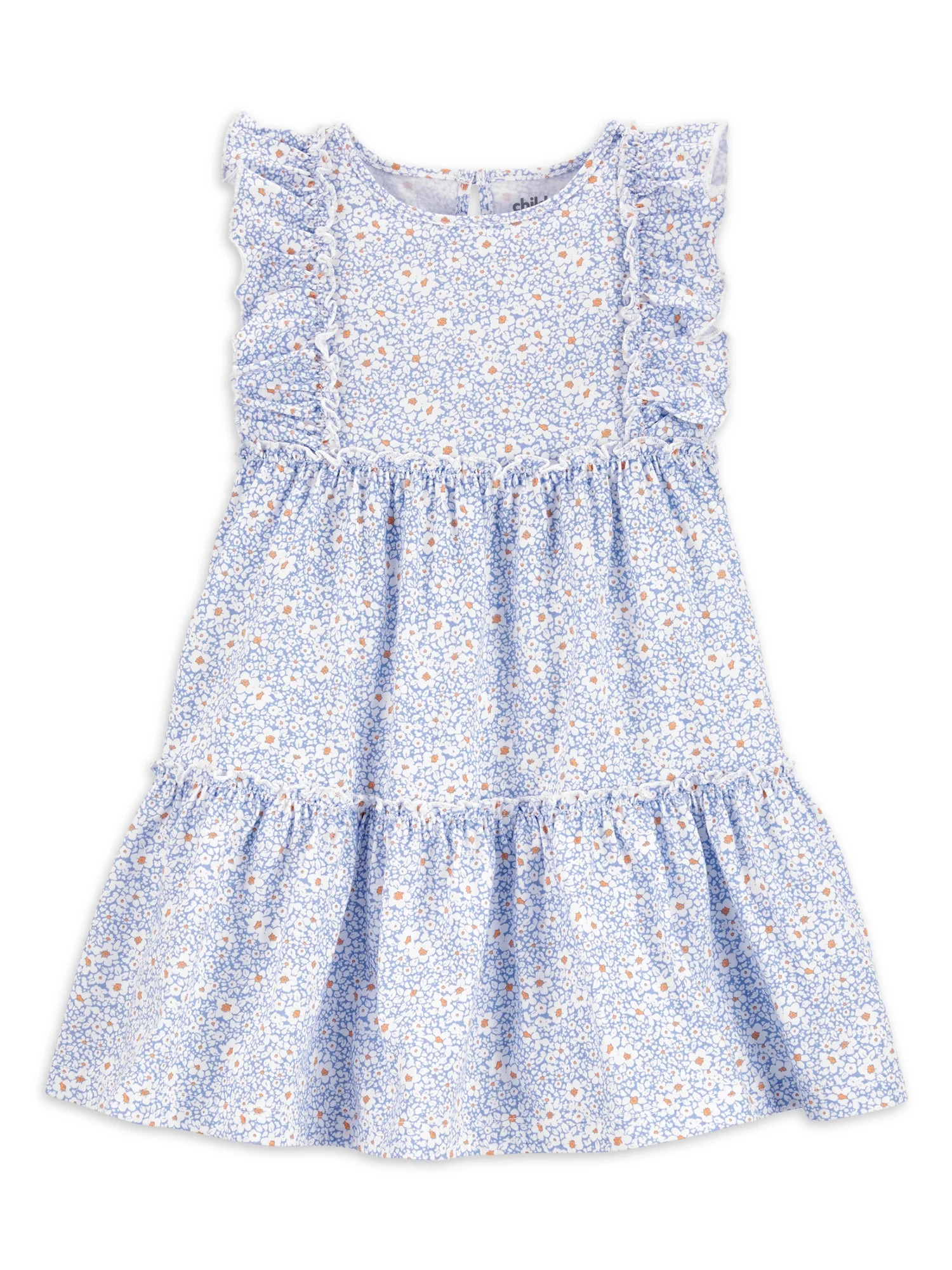 Child of Mine by Carter's Baby and Toddler Girl Blue Floral Dress, 12 Months-5T | Walmart (US)