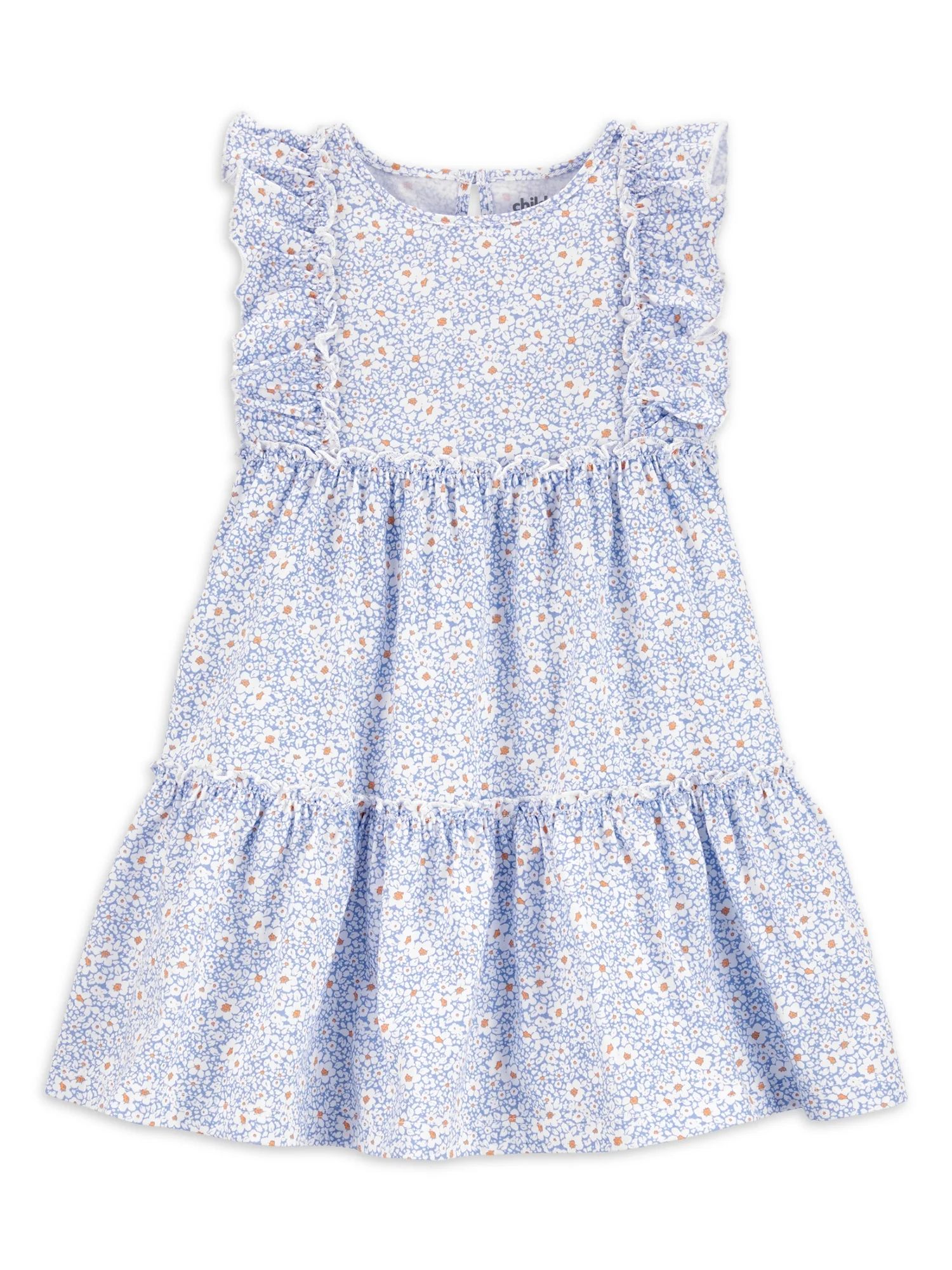 Child of Mine by Carter's Baby and Toddler Girl Blue Floral Dress, 12 Months-5T | Walmart (US)